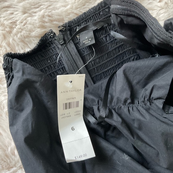 Ann taylor smocked back off shoulder midi dress - Picture 9 of 9